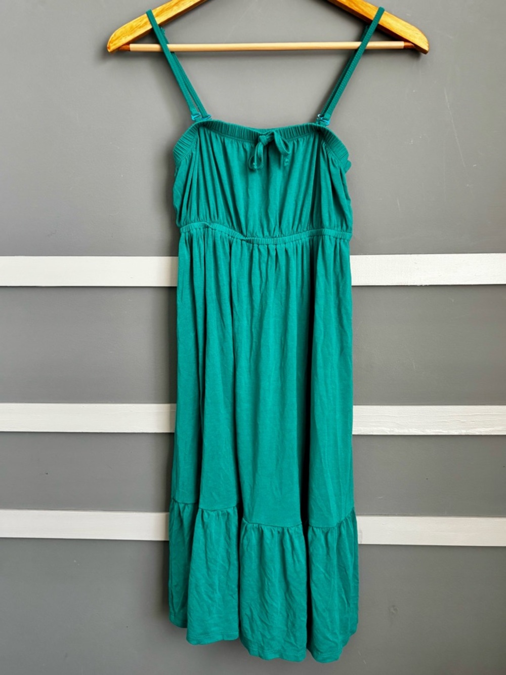Teal Spaghetti Strap Maxi Dress